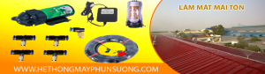 Hệ thống làm mát mái tôn bằng máy phun sương