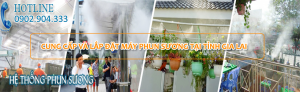 Máy phun sương làm mát giá rẻ trọn bộ