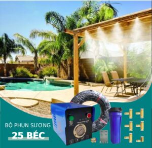 Bộ phun sương 25 béc bơm daehan DH35