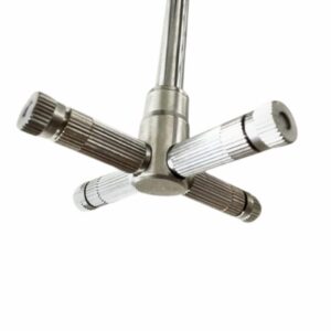 Đế cuối inox 4 hướng nối dây ldpe phun sương cao áp